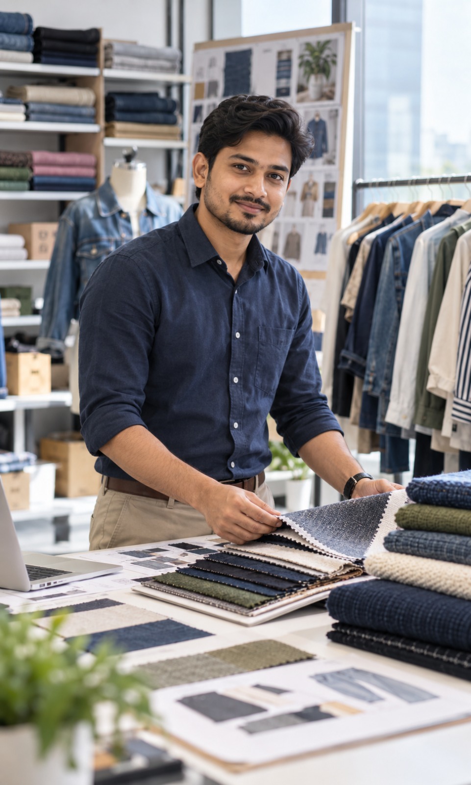 Merchandising team member at work