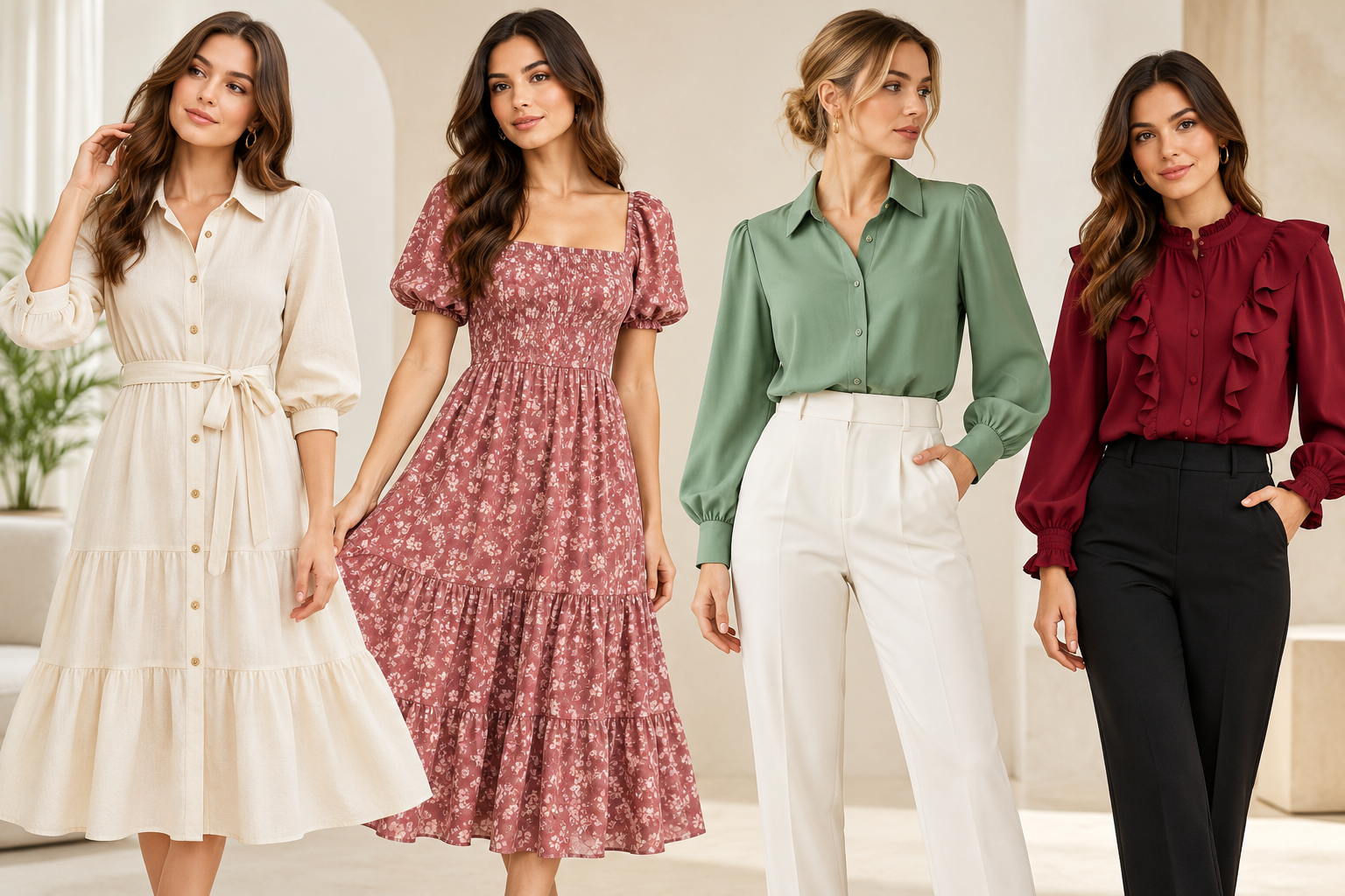 Woven Dresses & Blouses