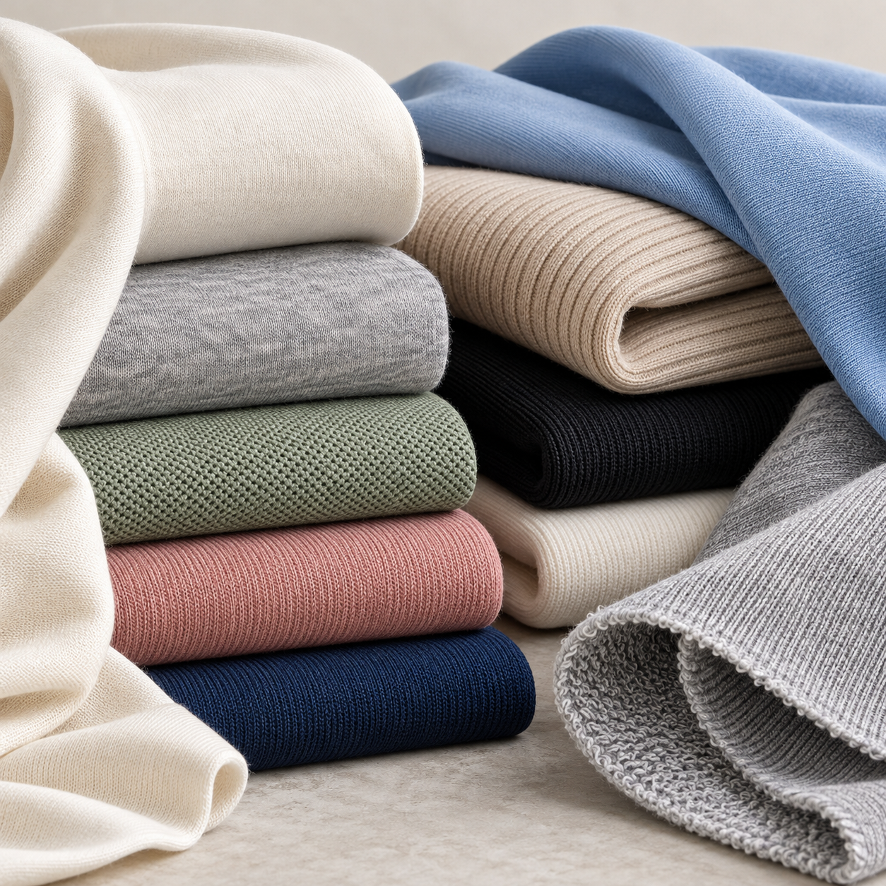 Knitted Fabrics & Jersey Materials
